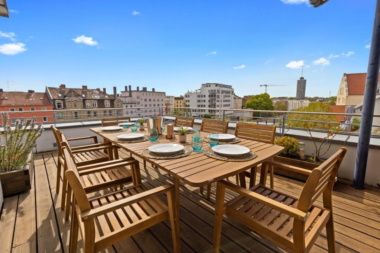 Arbio I Premium Penthouse Apartment Augsburgo Exterior foto