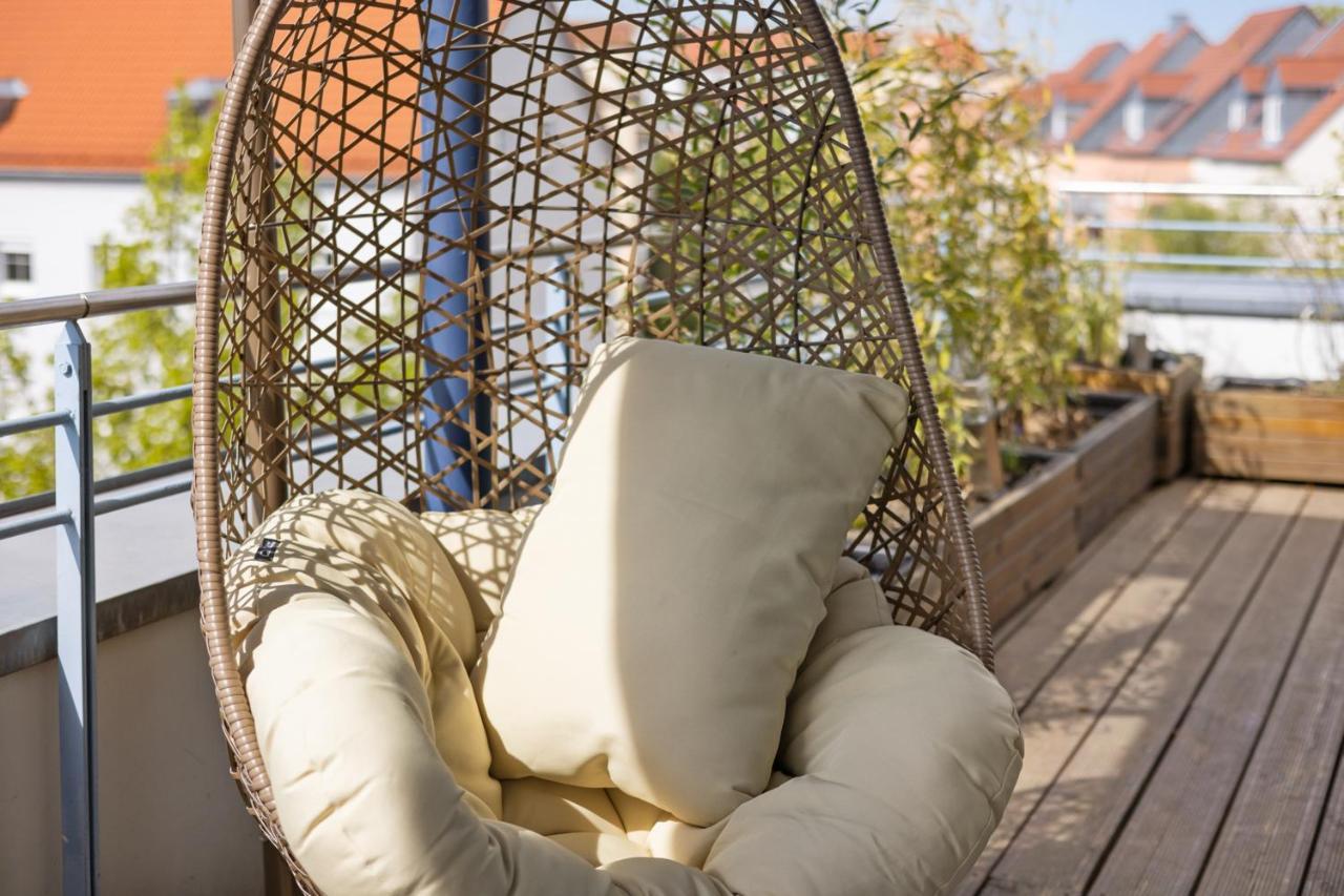 Arbio I Premium Penthouse Apartment Augsburgo Exterior foto