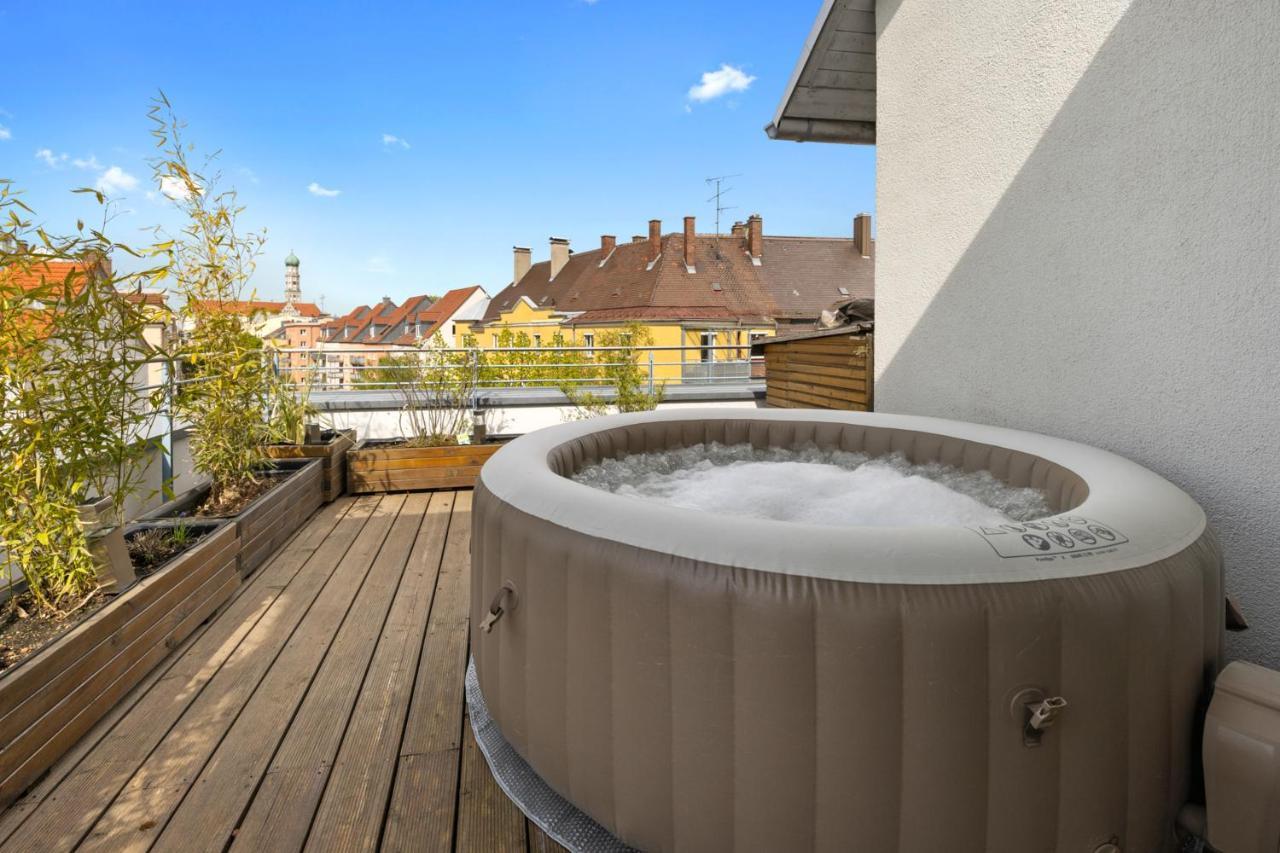Arbio I Premium Penthouse Apartment Augsburgo Exterior foto