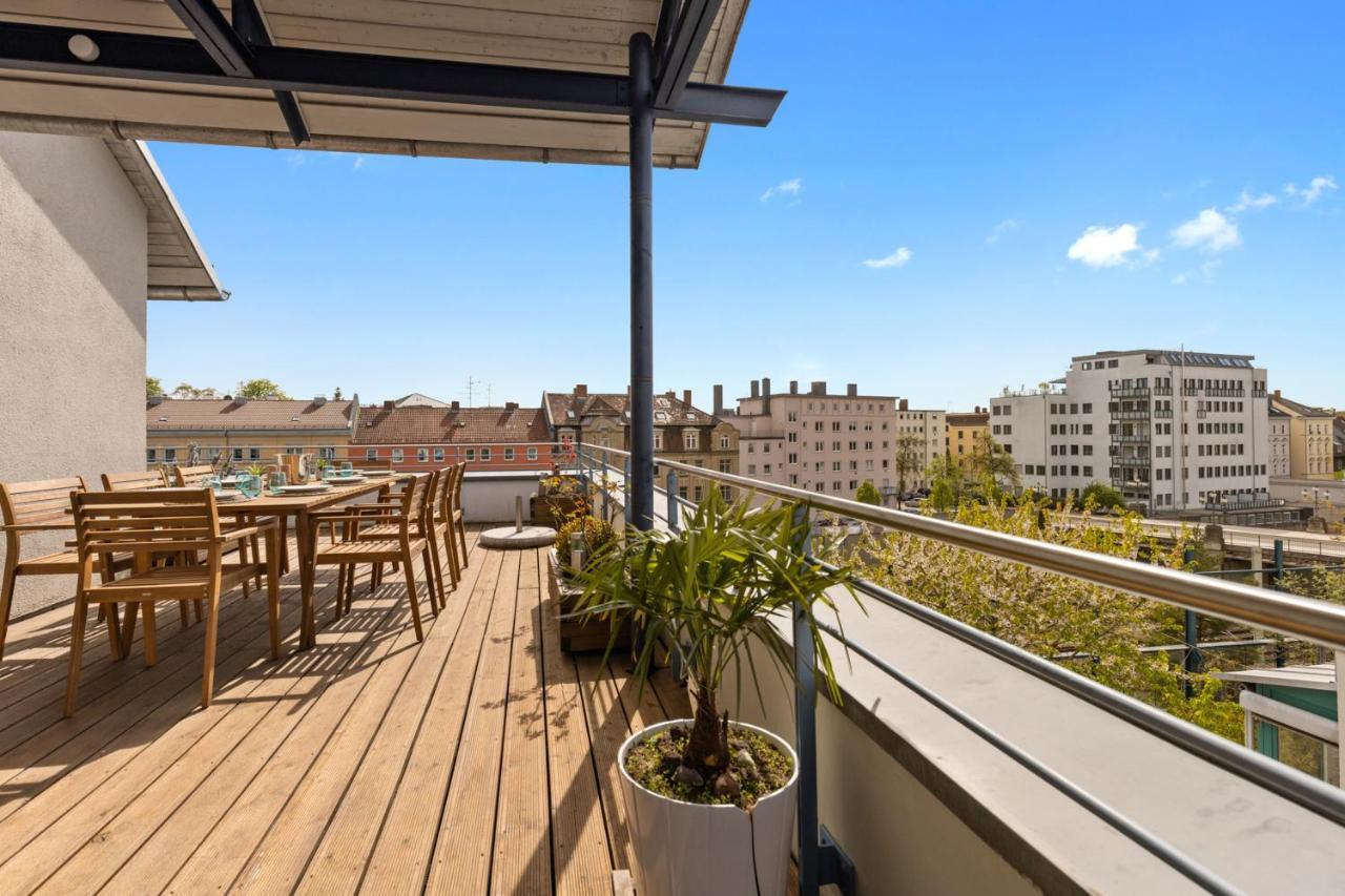 Arbio I Premium Penthouse Apartment Augsburgo Exterior foto