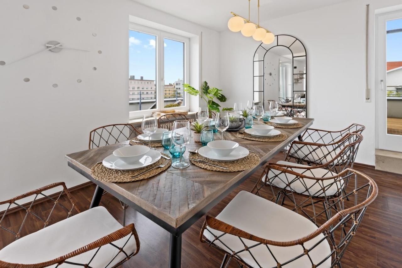 Arbio I Premium Penthouse Apartment Augsburgo Exterior foto