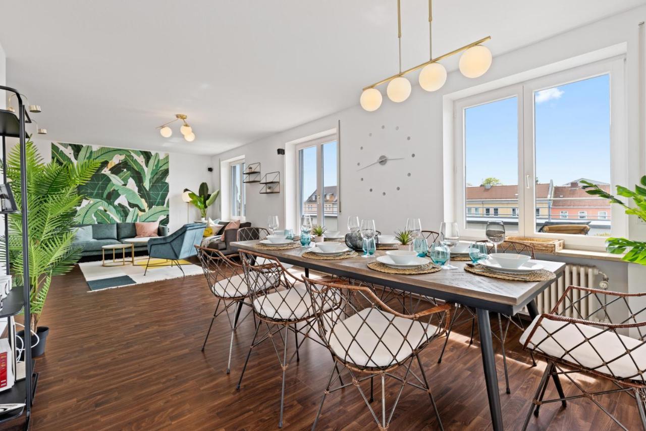 Arbio I Premium Penthouse Apartment Augsburgo Exterior foto