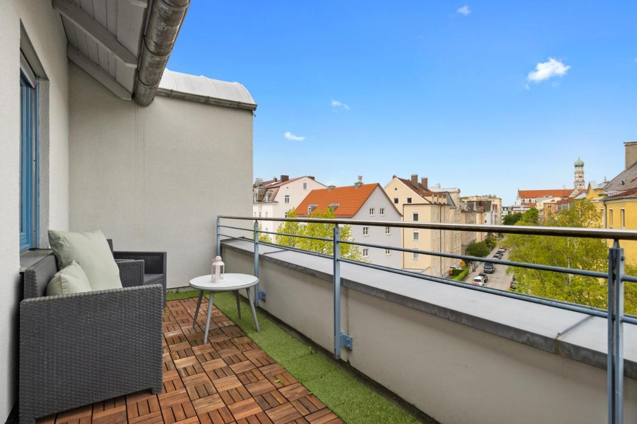 Arbio I Premium Penthouse Apartment Augsburgo Exterior foto